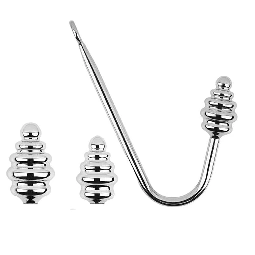 Hook 8826 Ribbed Anal GreatBenefit Screw-in Set 1019